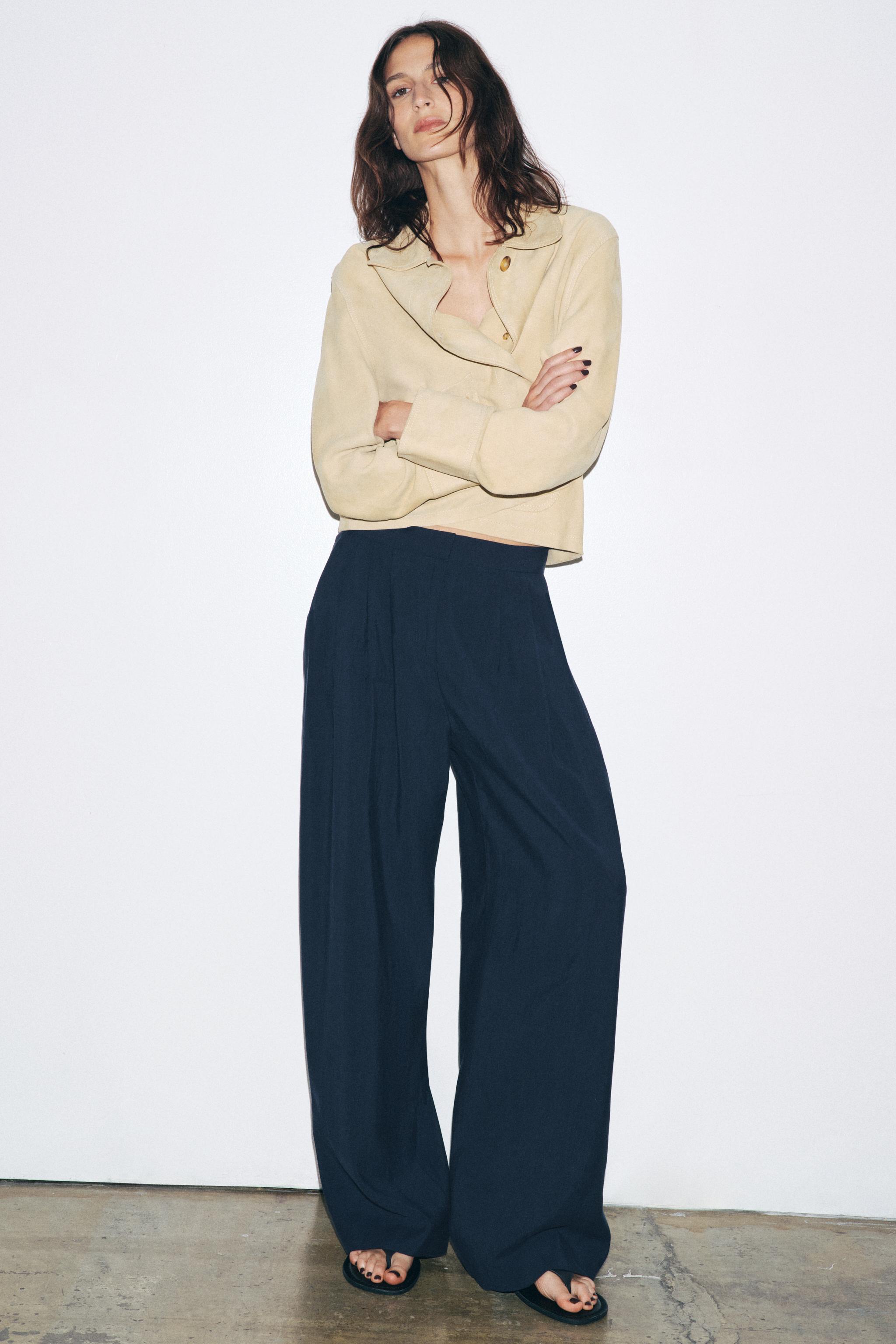 ZW COLLECTION FLOWY PLEATED PANTS